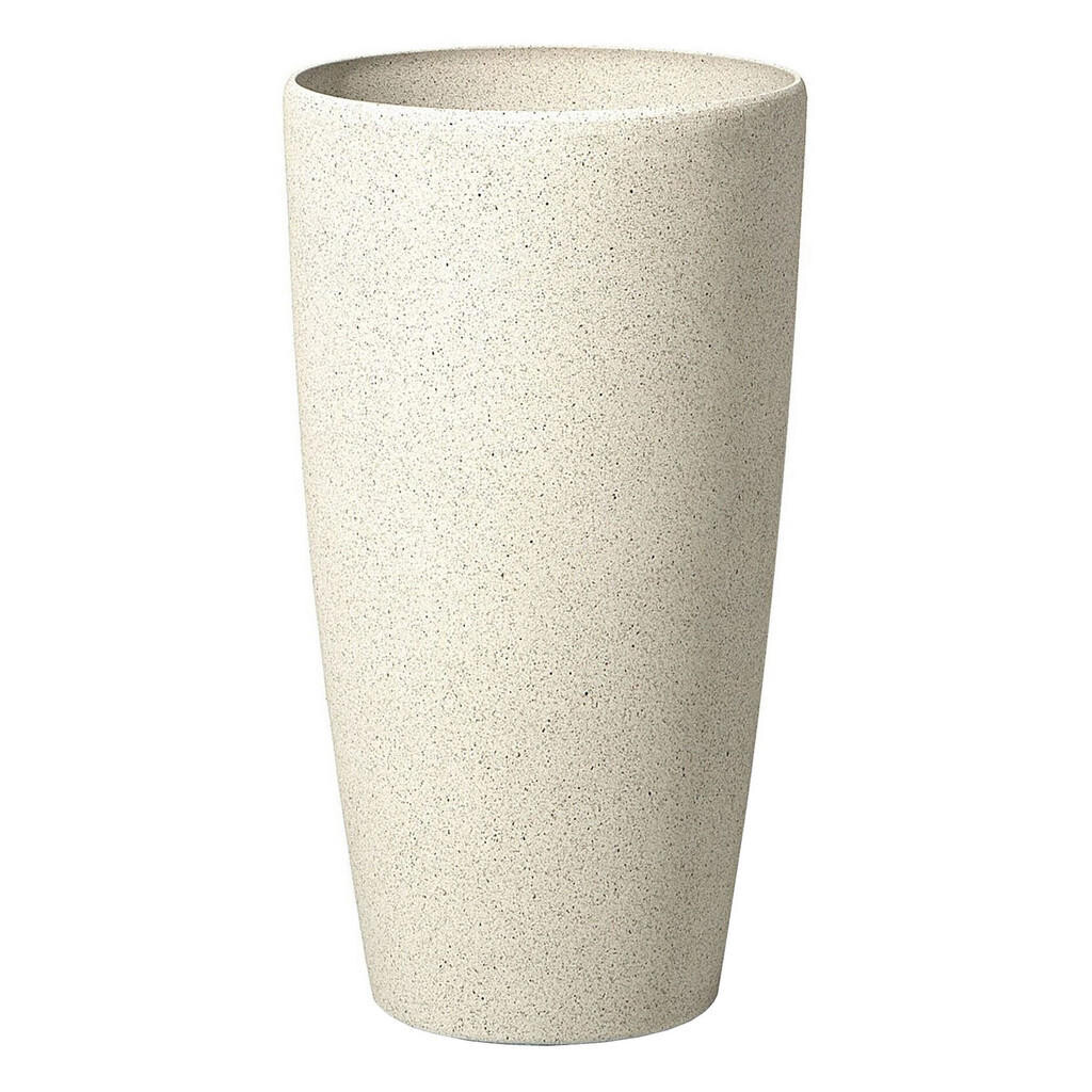 Beliani KVĚTINÁČ světle béžový kulatý 31/31/58 cm Abdera