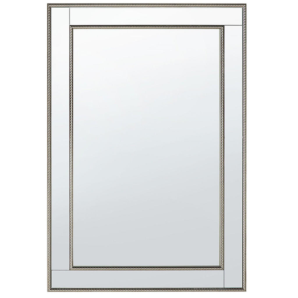 Beliani NÁSTĚNNÉ ZRCADLO zlato-stříbrná obdélníkové 60/90 cm Fenioux
