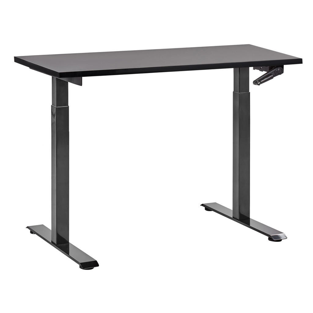 Beliani PSACÍ STŮL černý 120/72 cm manuální výškově nastavitelný Destin III