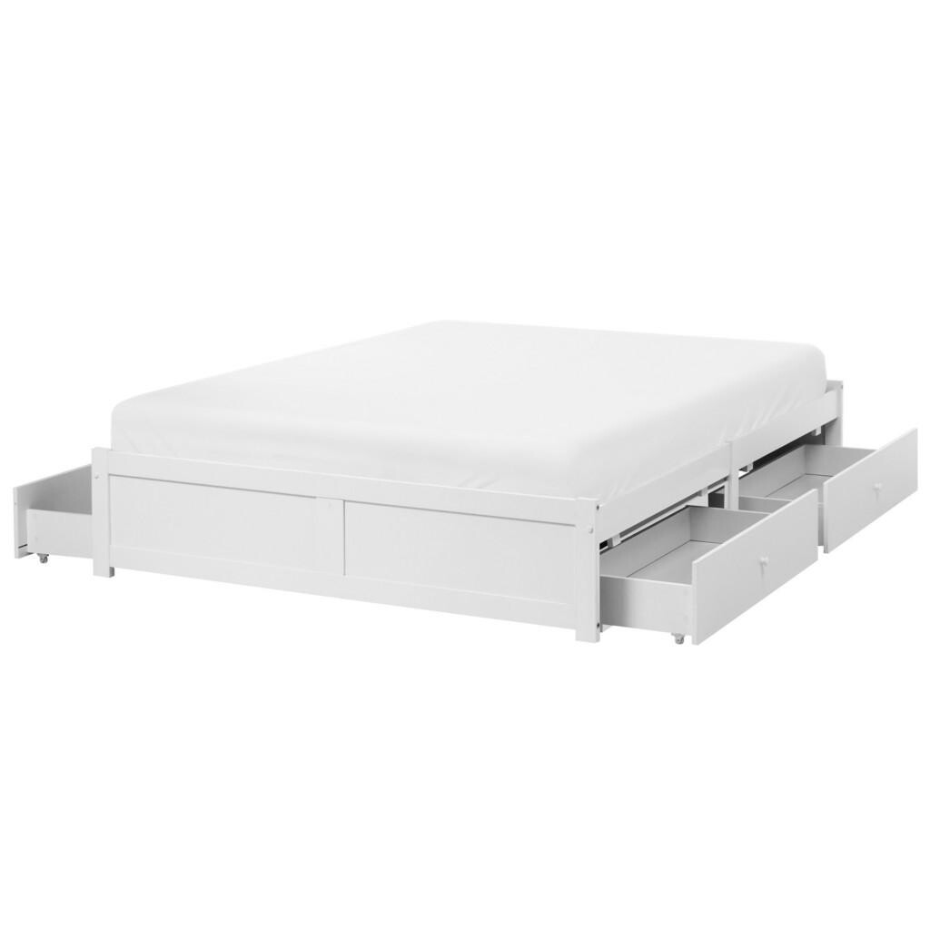 Beliani POSTEL 140/200 cm Bílá Brux