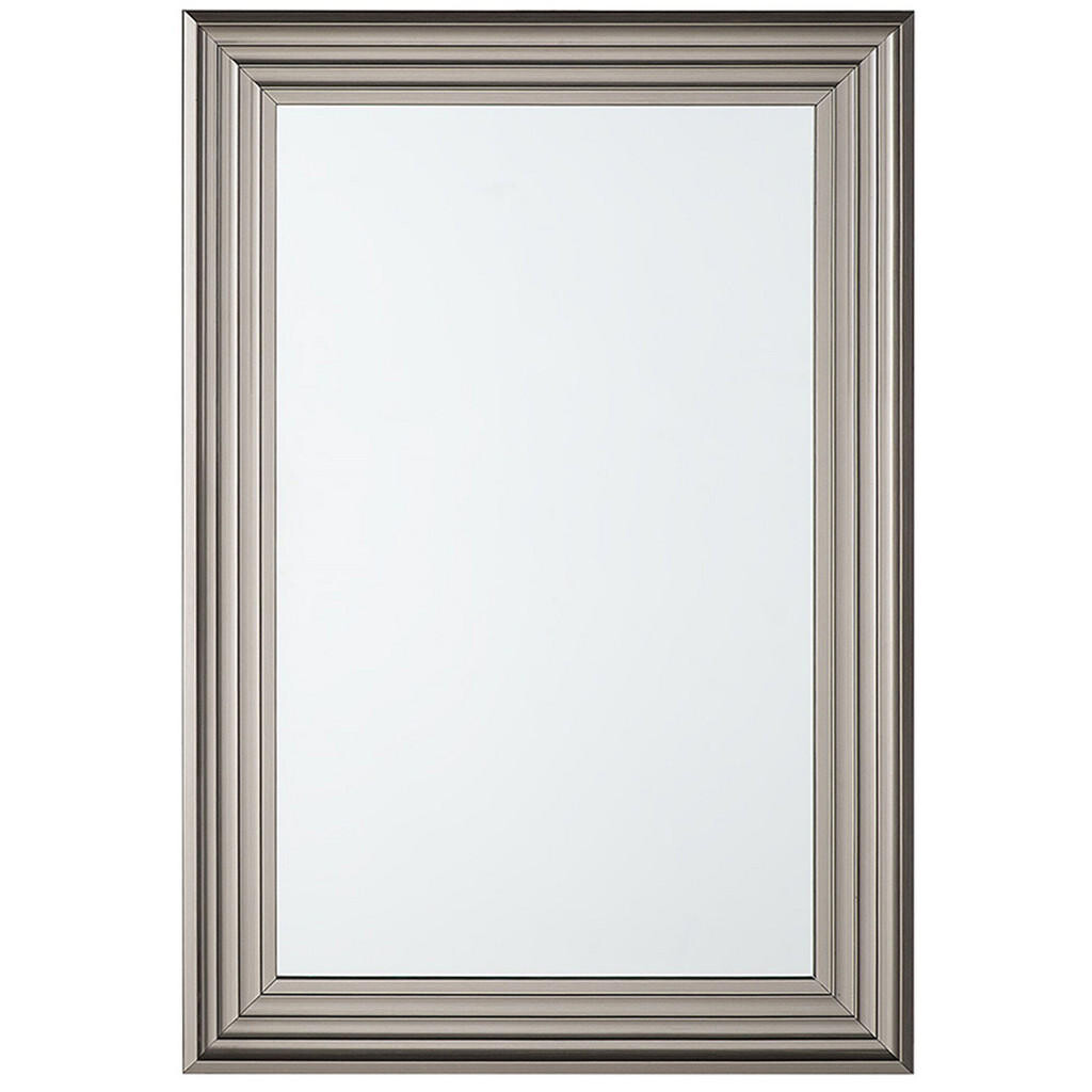 Beliani NÁSTĚNNÉ ZRCADLO stříbrné obdélníkové 61/91 cm Chatain