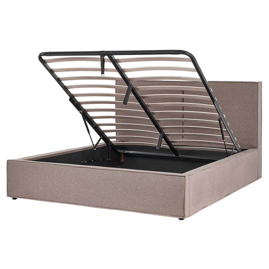 Beliani ČALOUNĚNÁ POSTEL 160/200 cm Taupe Moissac