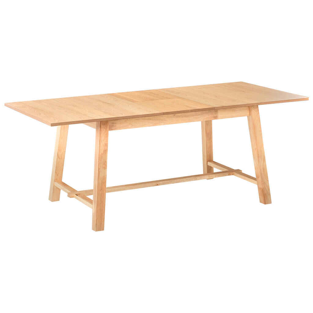 Beliani JÍDELNÍ STŮL vysunovací Světlý Jasan 160-200/90 cm Barnes