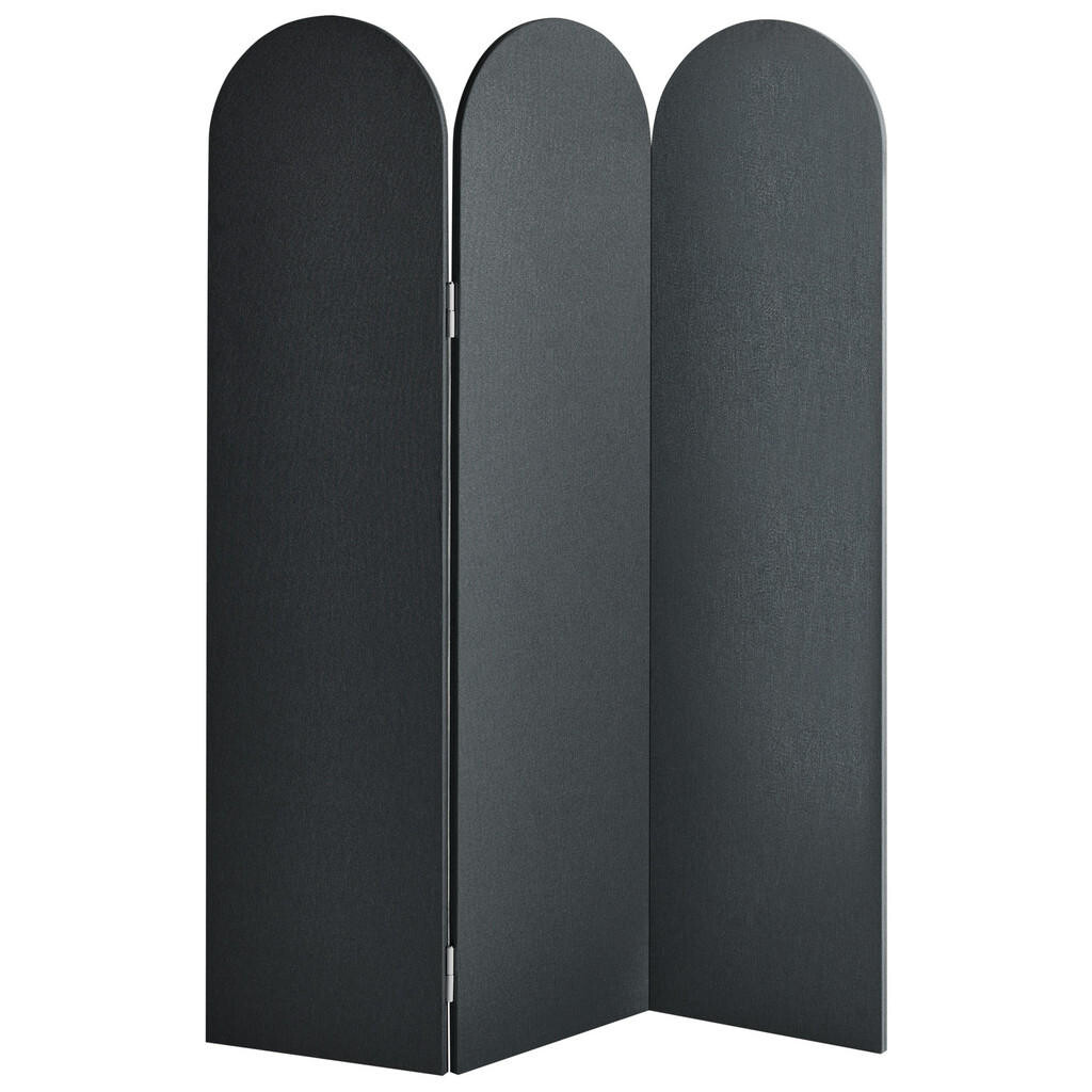 Beliani KANCELÁŘSKÝ DĚLICÍ PANEL 120/160 cm Tmavě šedý Slimmy