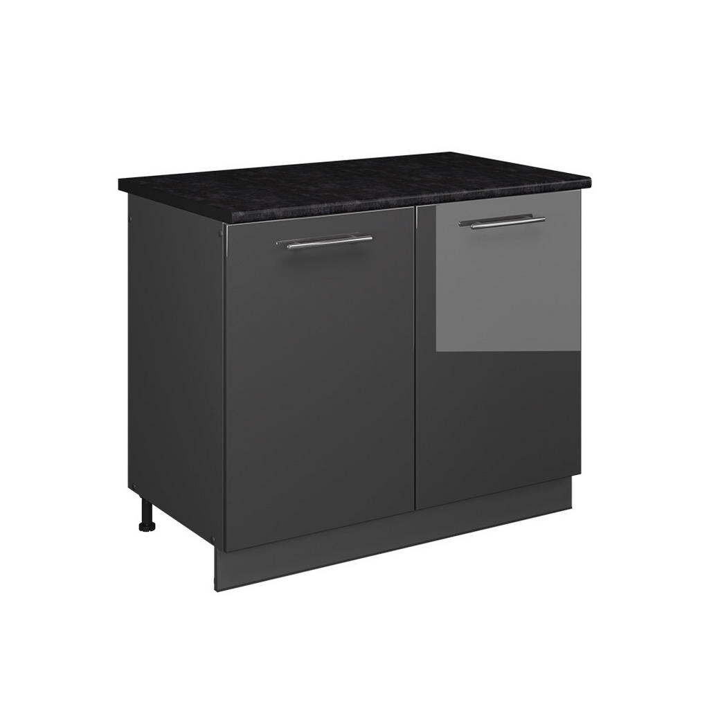 Vicco SKŘÍŇKA POD DŘEZ Fame-Line, Antracitový vysoký lesk/Antracit, 100 cm, PD Antracit