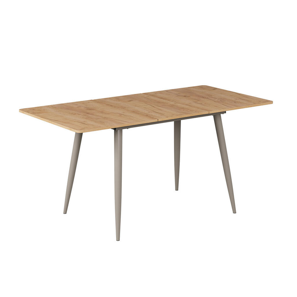 Vicco JÍDELNÍ STŮL Beaver, Zlatý mocný dub/Greige, 120-160 x 80 cm Rozšiřitelný