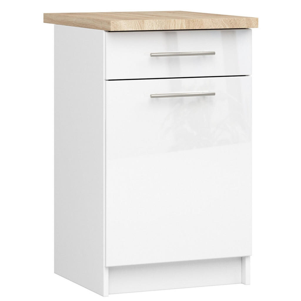 RAUMHIRSCH FURNITURE SPODNÍ SKŘÍŇ Bílá, bílá lesklá 85/50/46