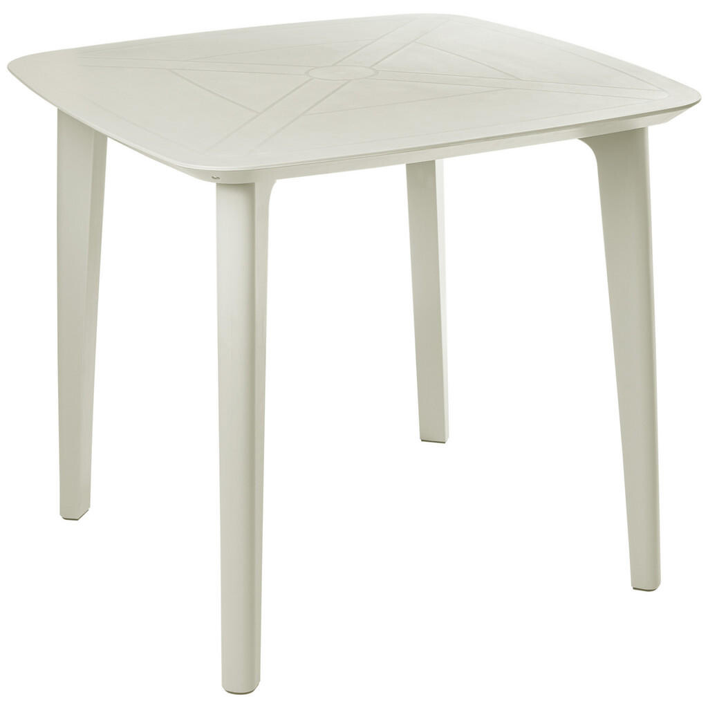Beliani ZAHRADNÍ STŮL 86/86 cm Světle béžový Sorico