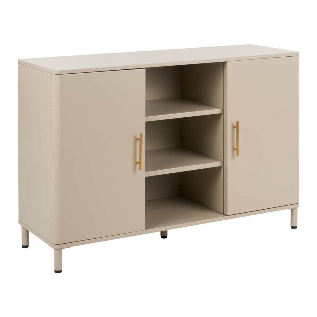 Beliani SIDEBOARD Kov Béžový Ombura