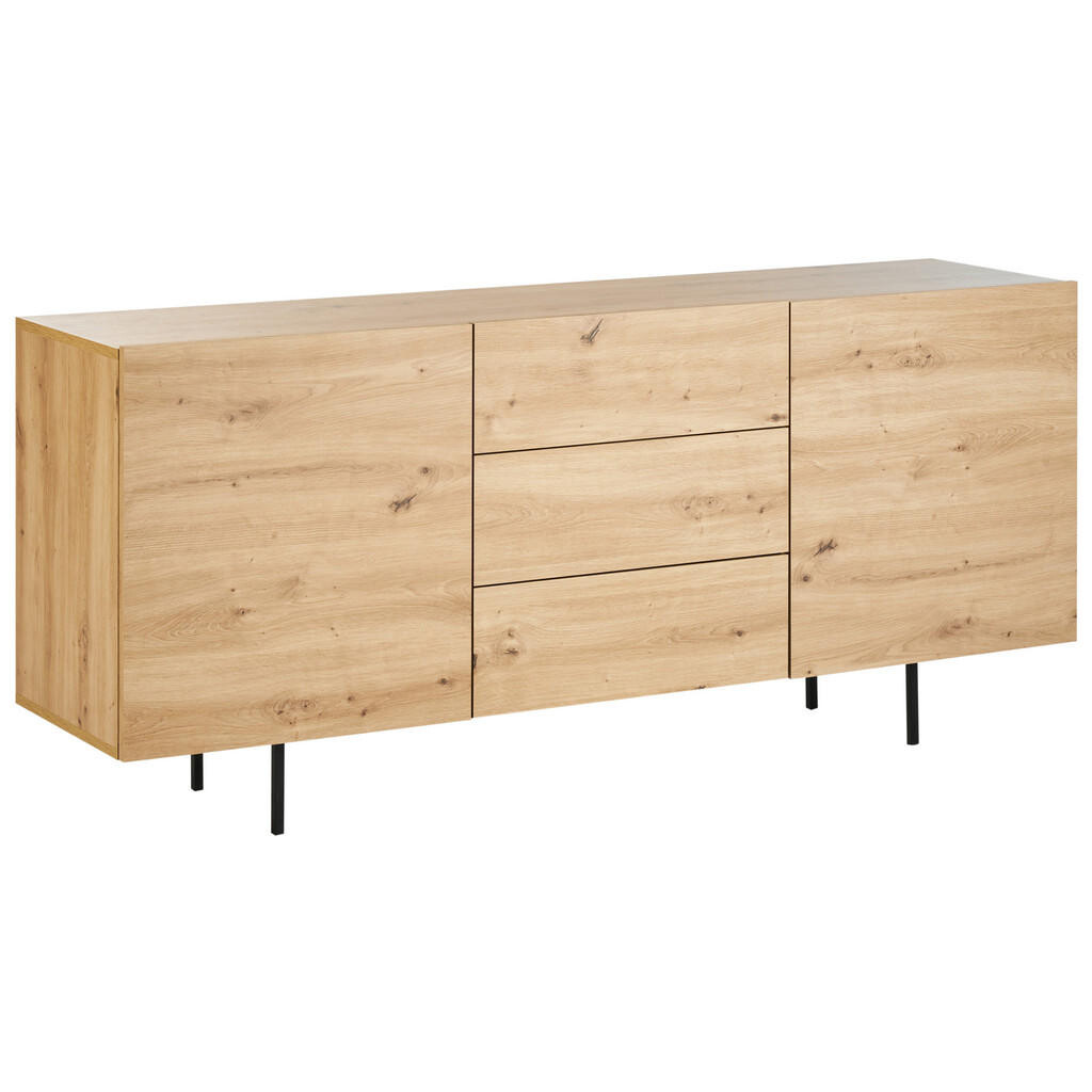 Beliani SIDEBOARD se 2 dveřmi Světle hnědý Kenora