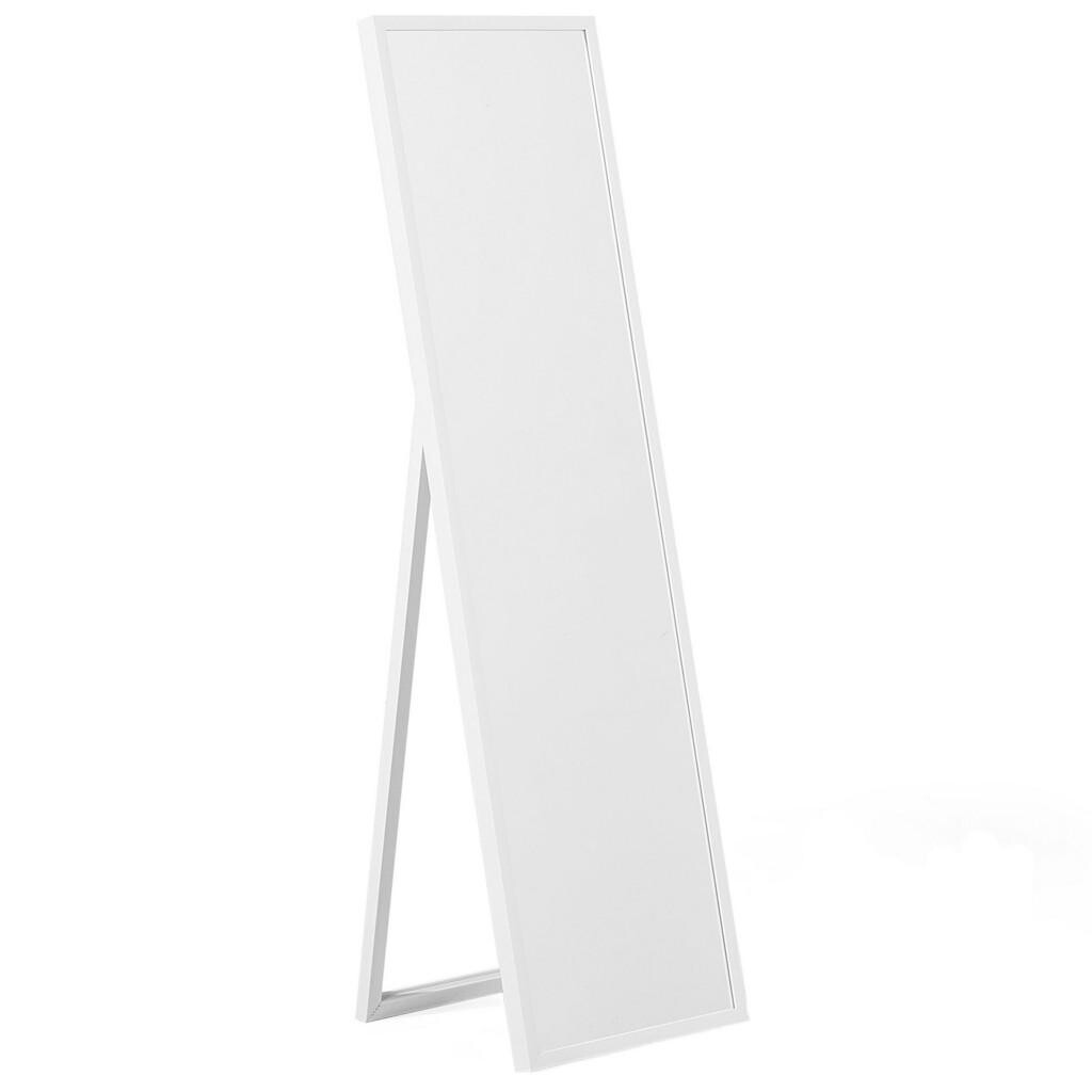 Beliani STOJACÍ ZRCADLO bílé obdélníkové 40/140 cm Torcy