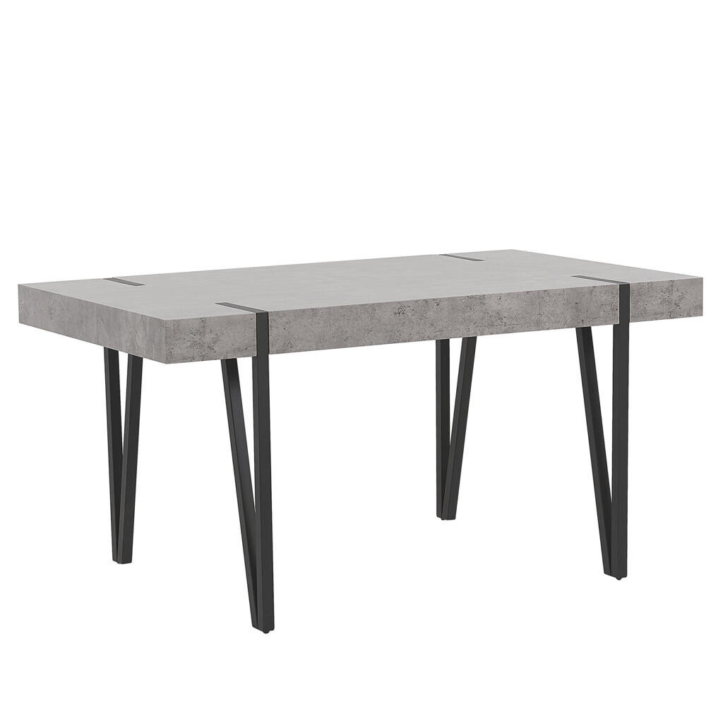 Beliani JÍDELNÍ STŮL 150/90/75 cm Světle šedý Obdélníkový Adena