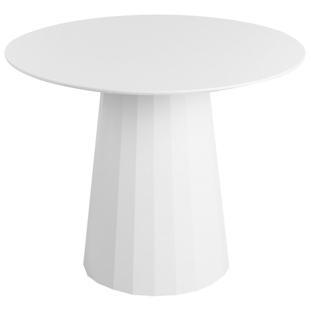 Beliani JÍDELNÍ STŮL Bílý 100 /100 cm Plato