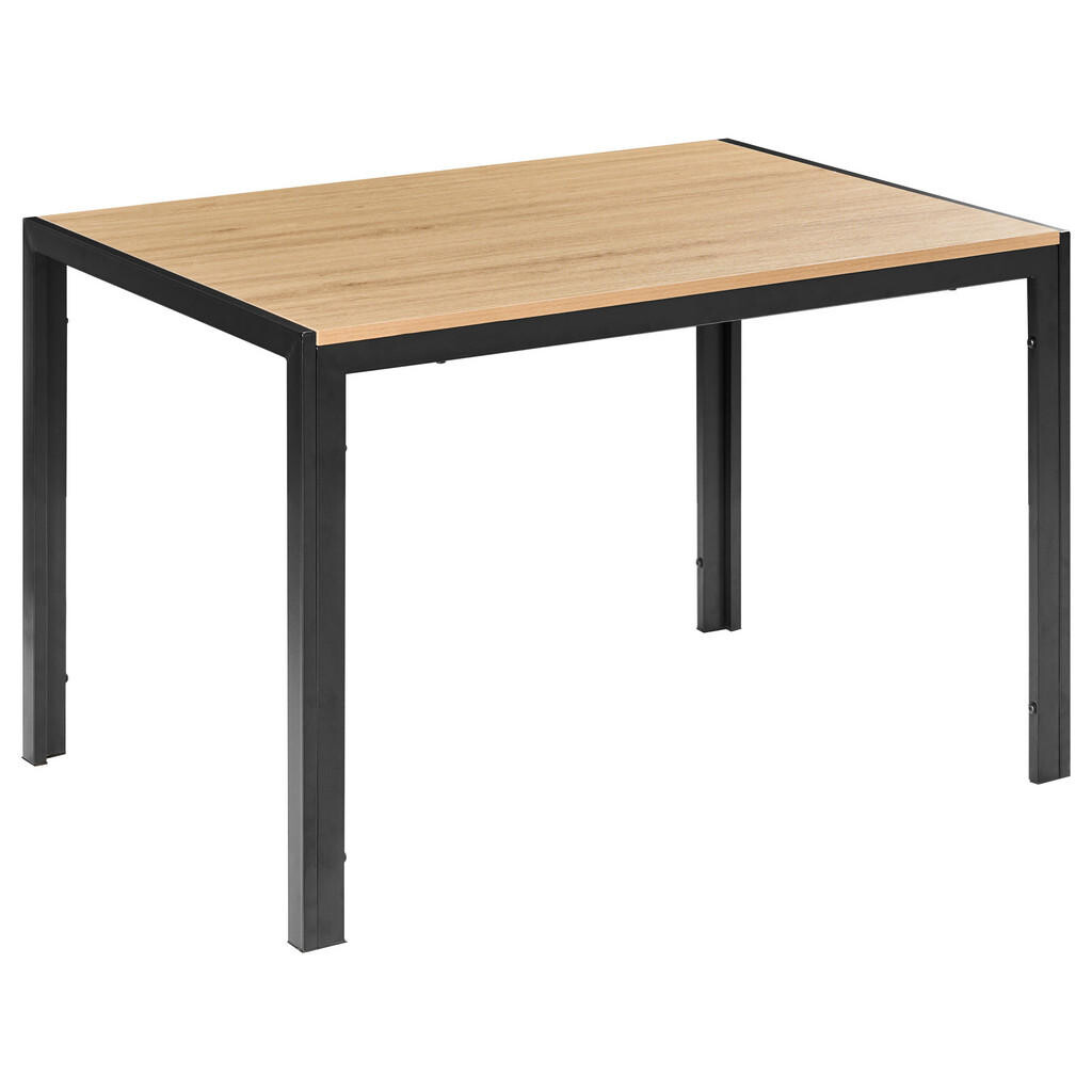 Beliani JÍDELNÍ STŮL Hnědý/Černý 120/80 cm Mann