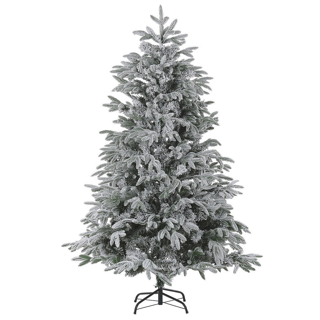 Beliani VÁNOČNÍ STROMEK 210 cm Bílý Bassie