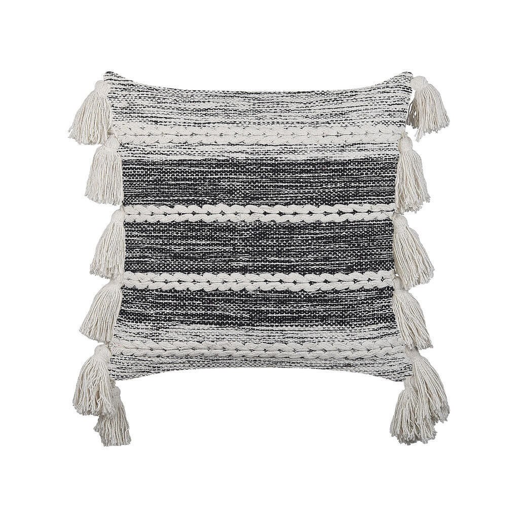 Beliani DEKORATIVNÍ POLŠTÁŘ Krémově bílý 45/45 cm Rochea