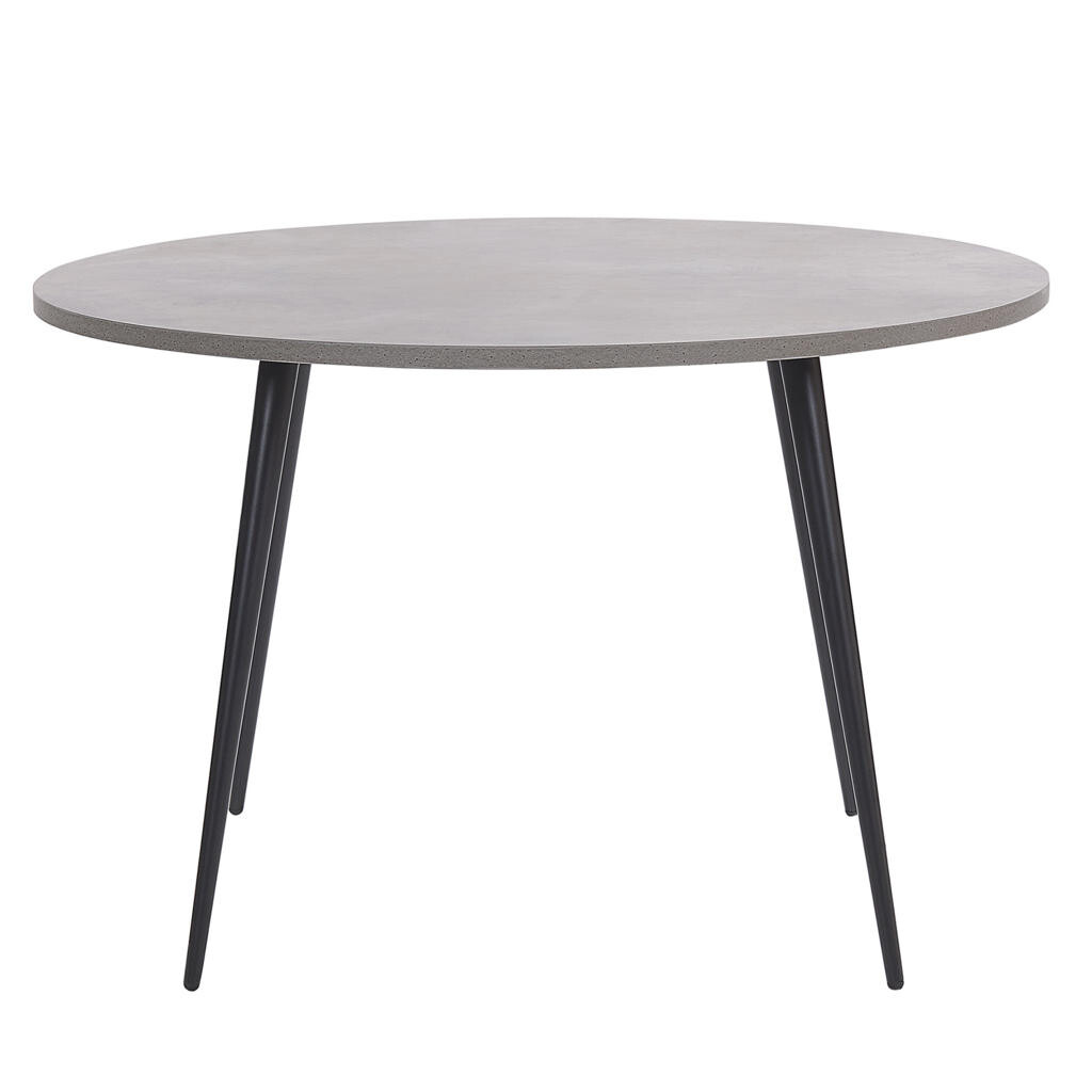 Beliani JÍDELNÍ STŮL 120/120/76 cm Světle šedý Kulatý Odeon