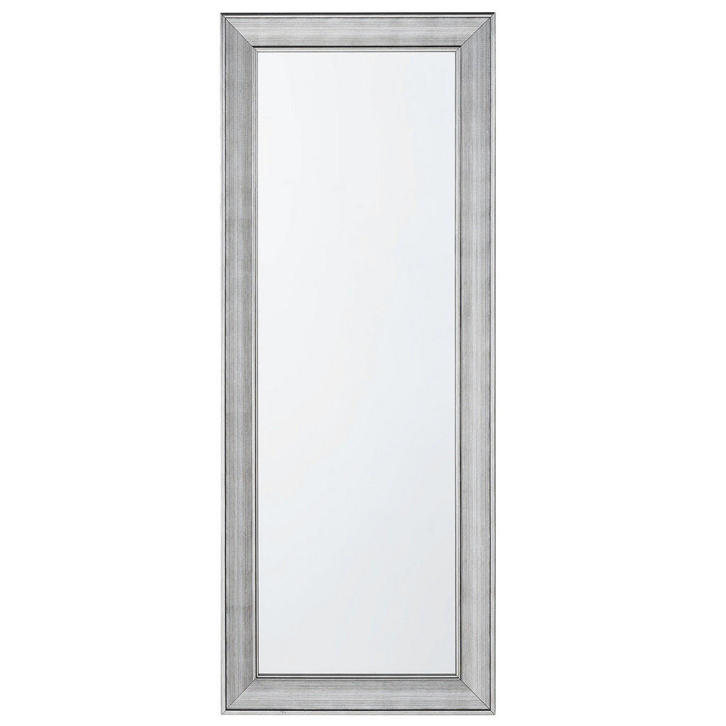 Beliani NÁSTĚNNÉ ZRCADLO stříbrné obdélníkové 50/130 cm Bubry