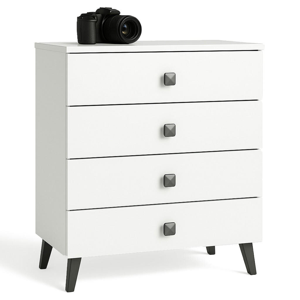RAUMHIRSCH FURNITURE KOMODA Bílá, černá 73/60/37