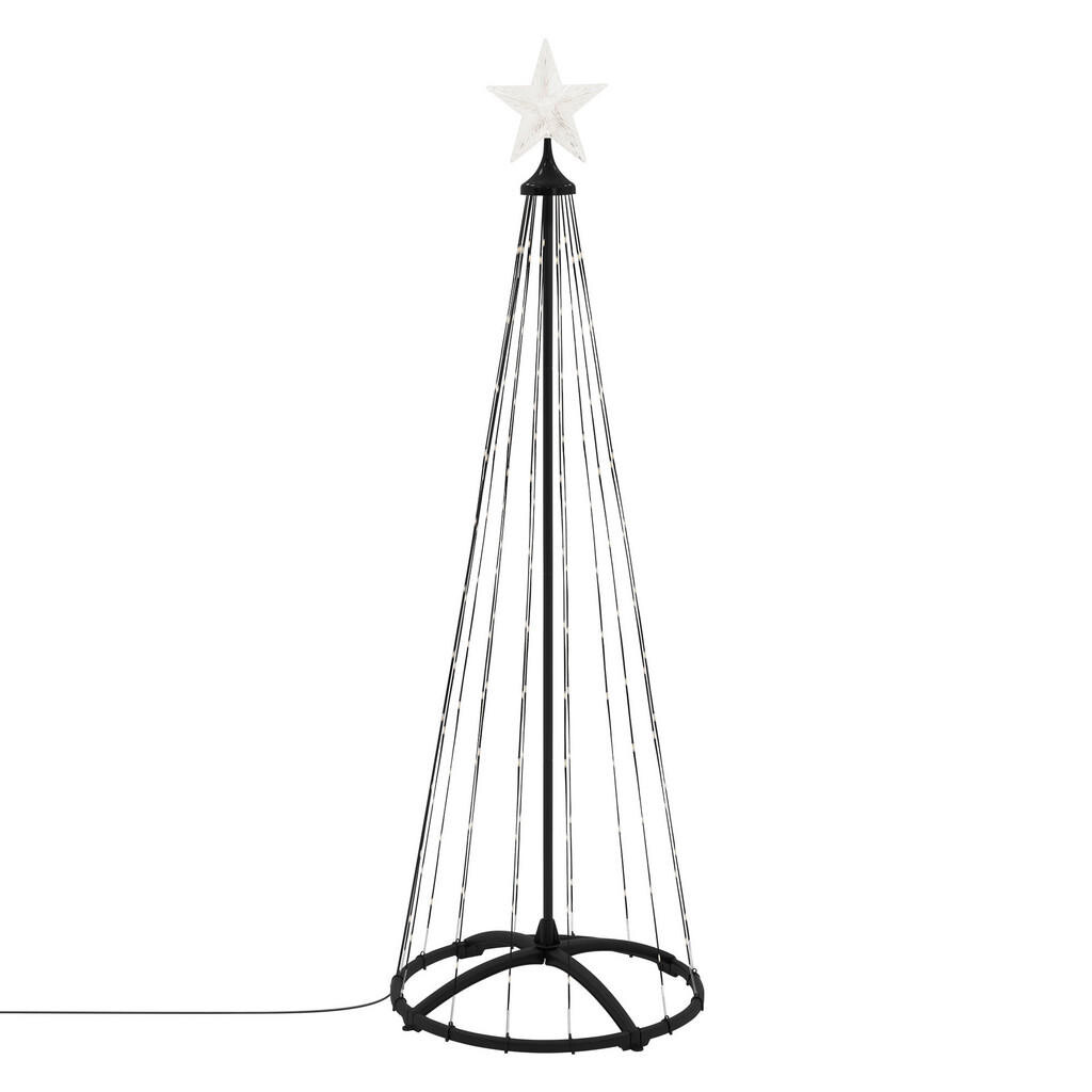 ECD-Germany LED VÁNOČNÍ STROMEK Venkovní 150 cm 154 LED Kov