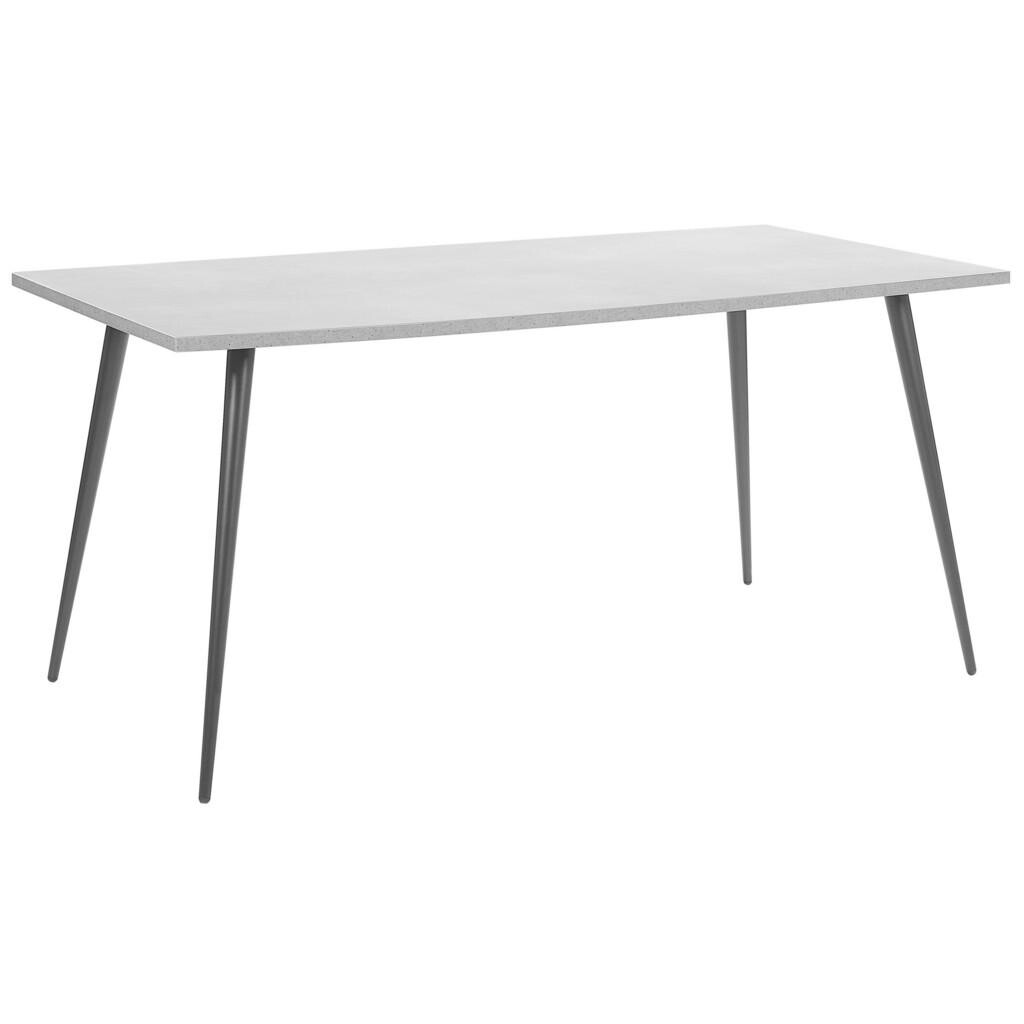 Beliani JÍDELNÍ STŮL 160/80/76 cm Světle šedý Obdélníkový Santiago
