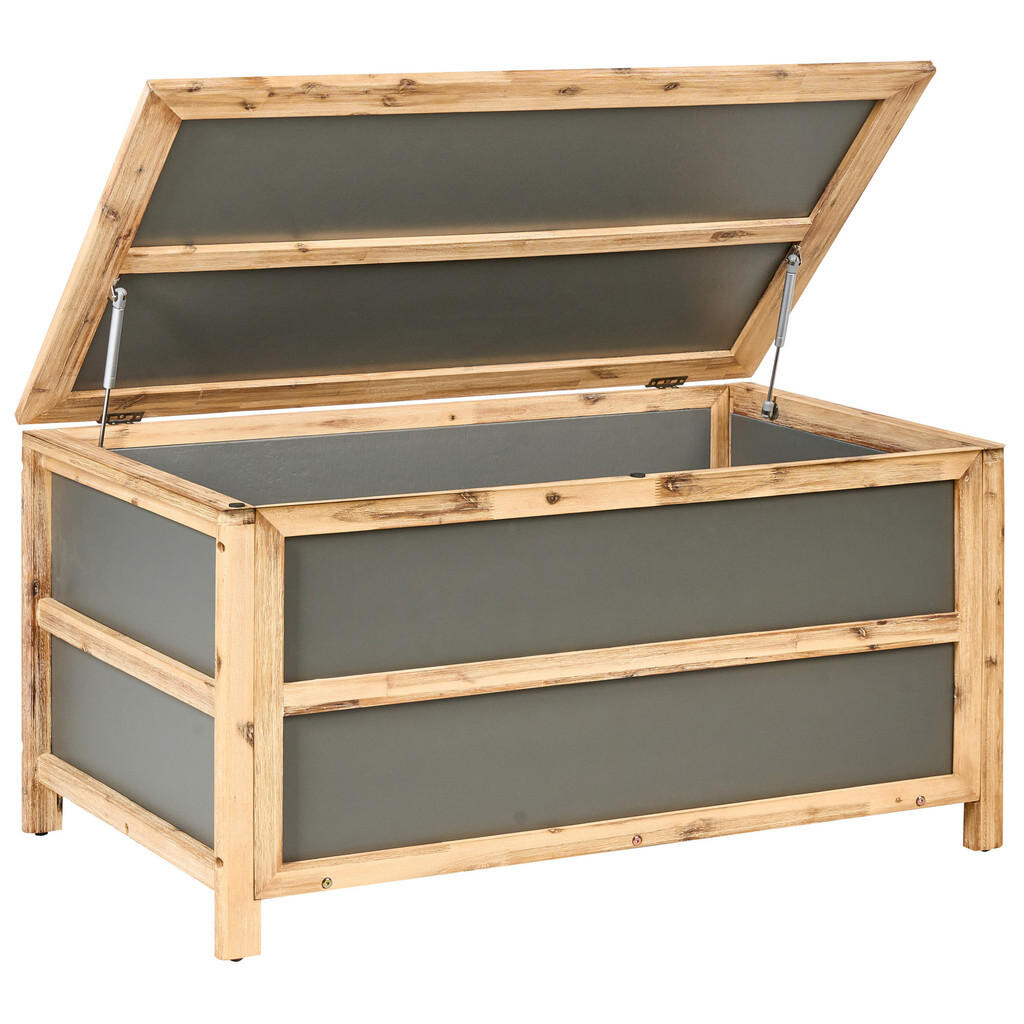 Beliani ÚLOŽNÝ BOX Šedý Acate