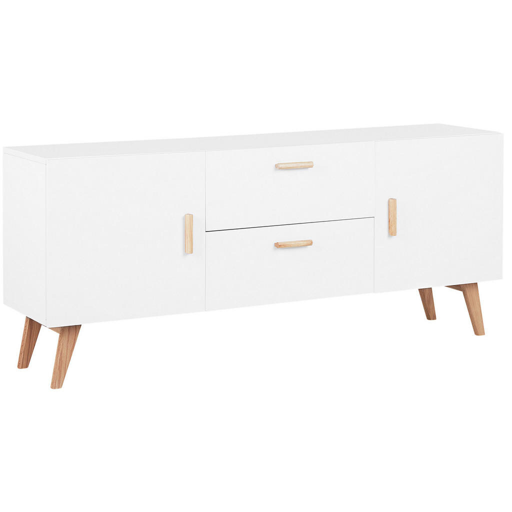 Beliani SIDEBOARD se 2 dveřmi Bílý Meet
