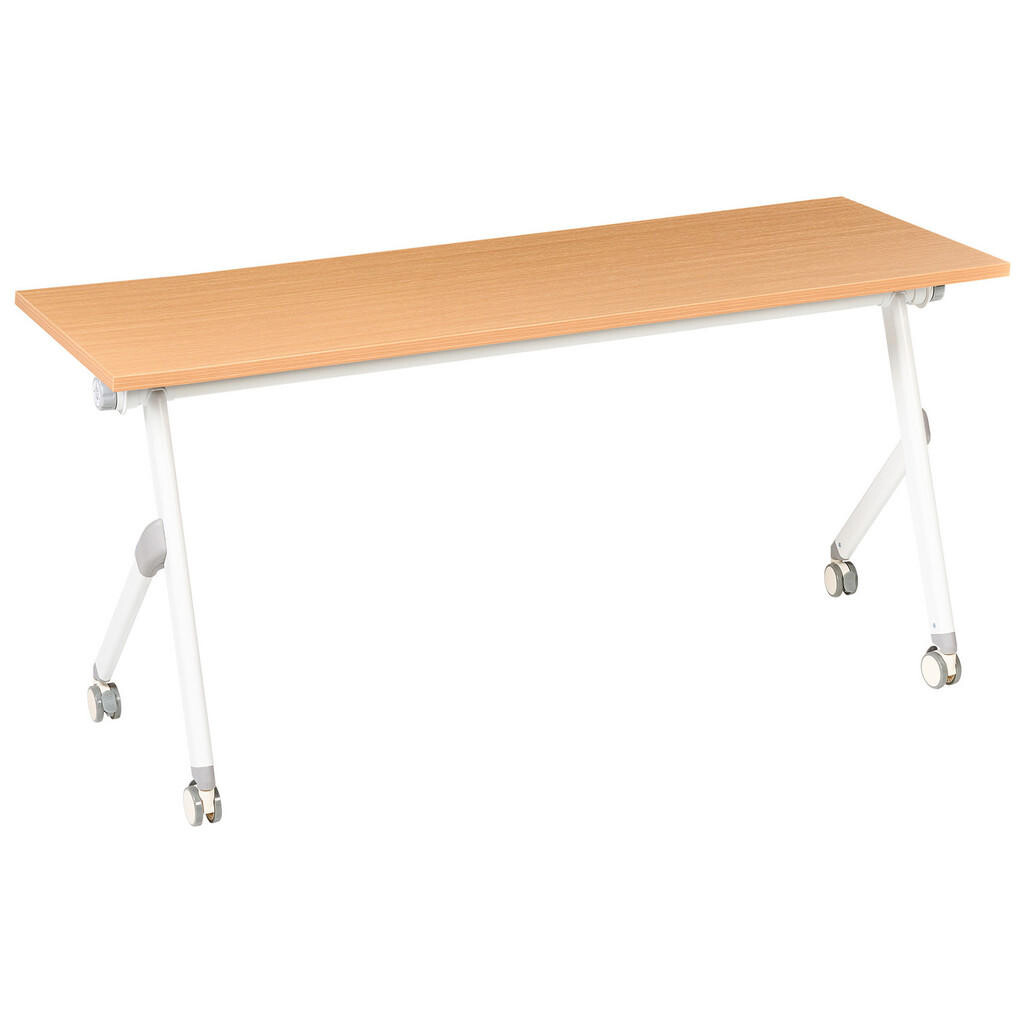 Beliani PSACÍ STŮL Skládací Hnědý 160/60 cm Bendi