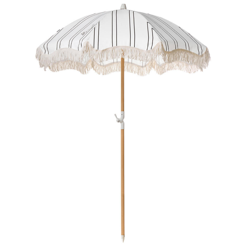Beliani SLUNEČNÍK 155 cm Bílý/Černý Mondello