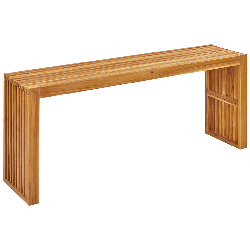 Beliani ZAHRADNÍ STŮL Akáciové dřevo světle hnědý 150/35 cm Bellano