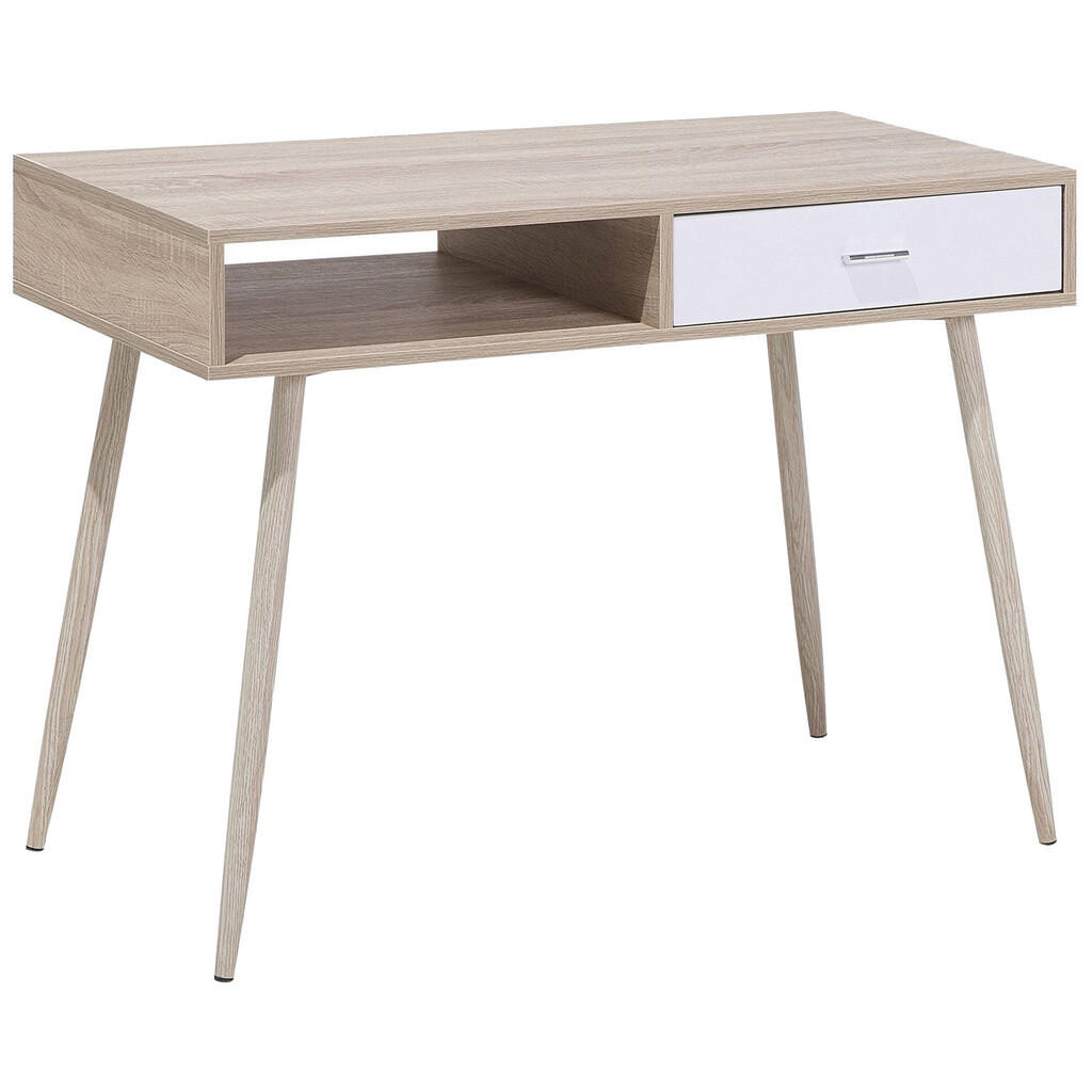 Beliani PSACÍ STŮL světlejší Odstín dřeva 100/48/76 cm Deora