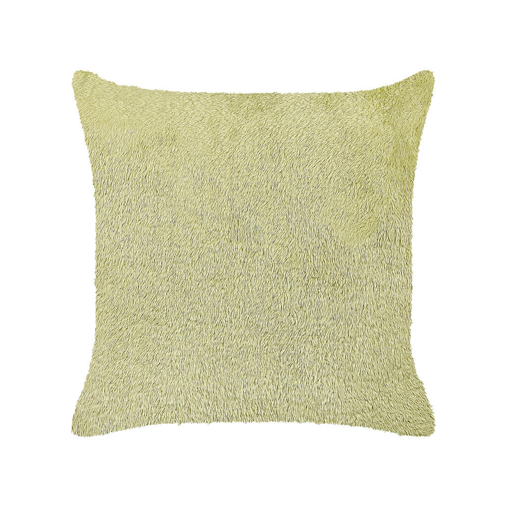 Beliani DEKORATIVNÍ POLŠTÁŘ Světle zelený 45/45 cm Pilea