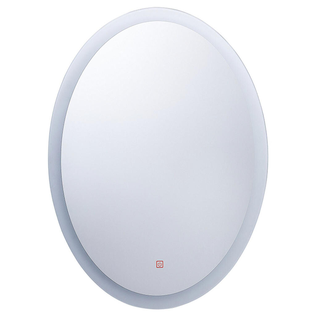 Beliani KOUPELNOVÉ ZRCADLO s LED osvětlením oválné 60/80 cm Viriat