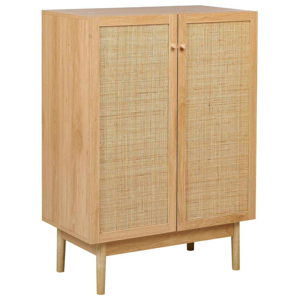 Beliani SIDEBOARD Světlejší Odstín dřeva Nivo