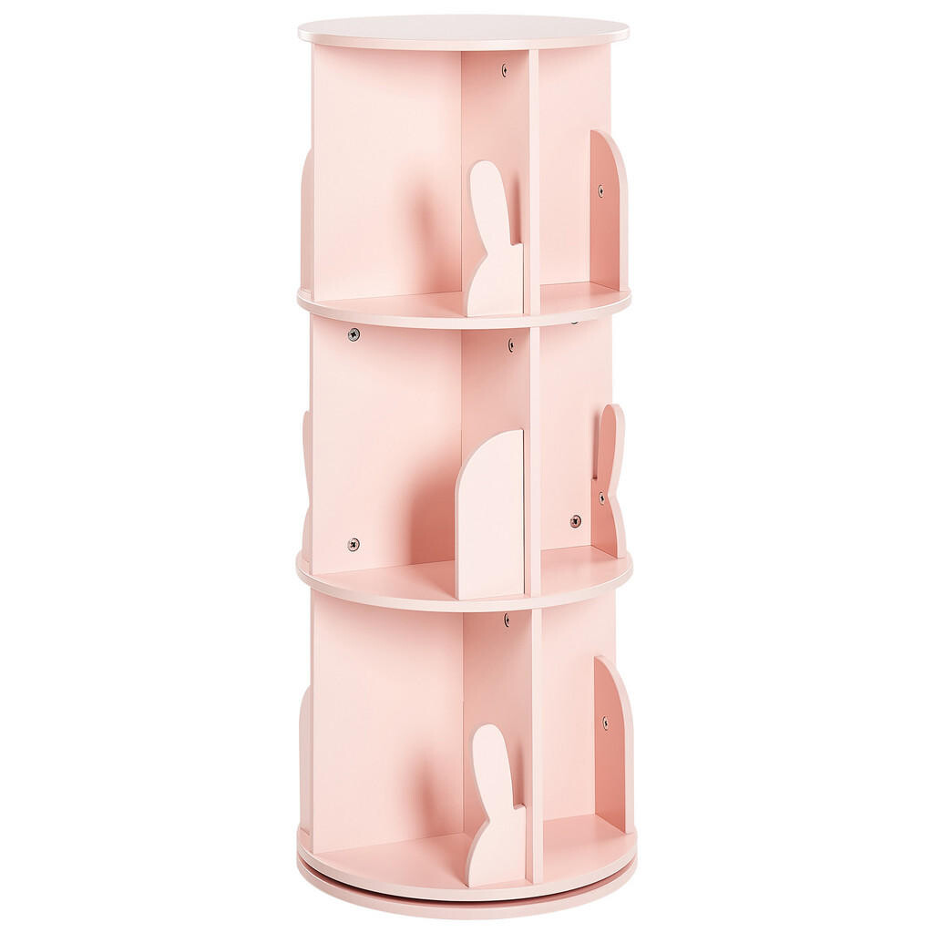 Beliani KNIHOVNA 94 cm Pastelově růžová Caney