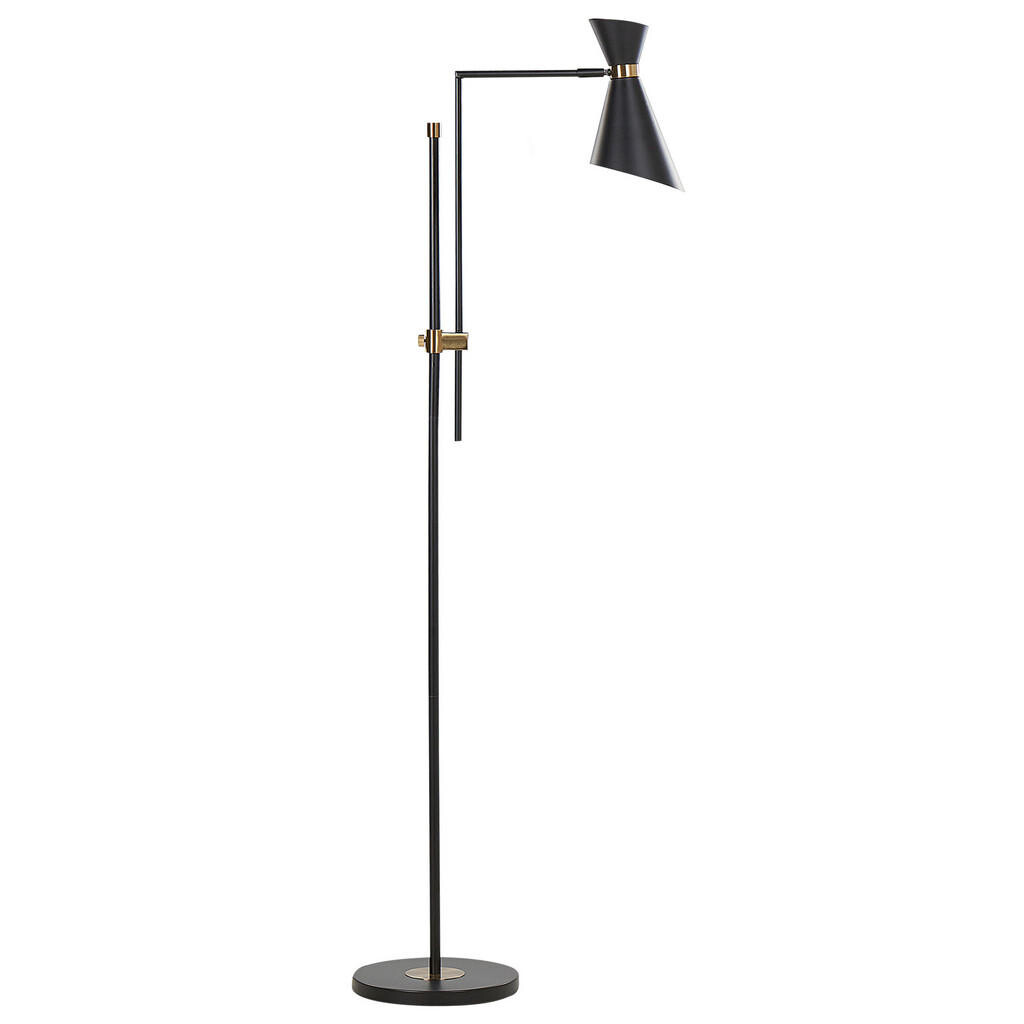 Beliani STOJACÍ LAMPA Černá Melawi