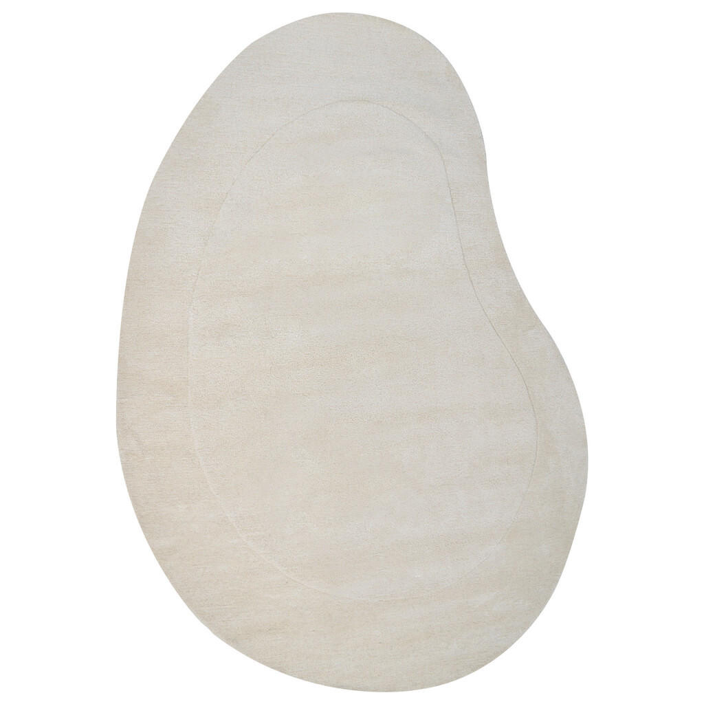 Beliani KOBEREC Světle béžový 160/230 cm Viskóza Masso