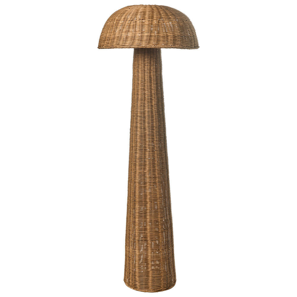Beliani STOJACÍ LAMPA Přírodní Alero