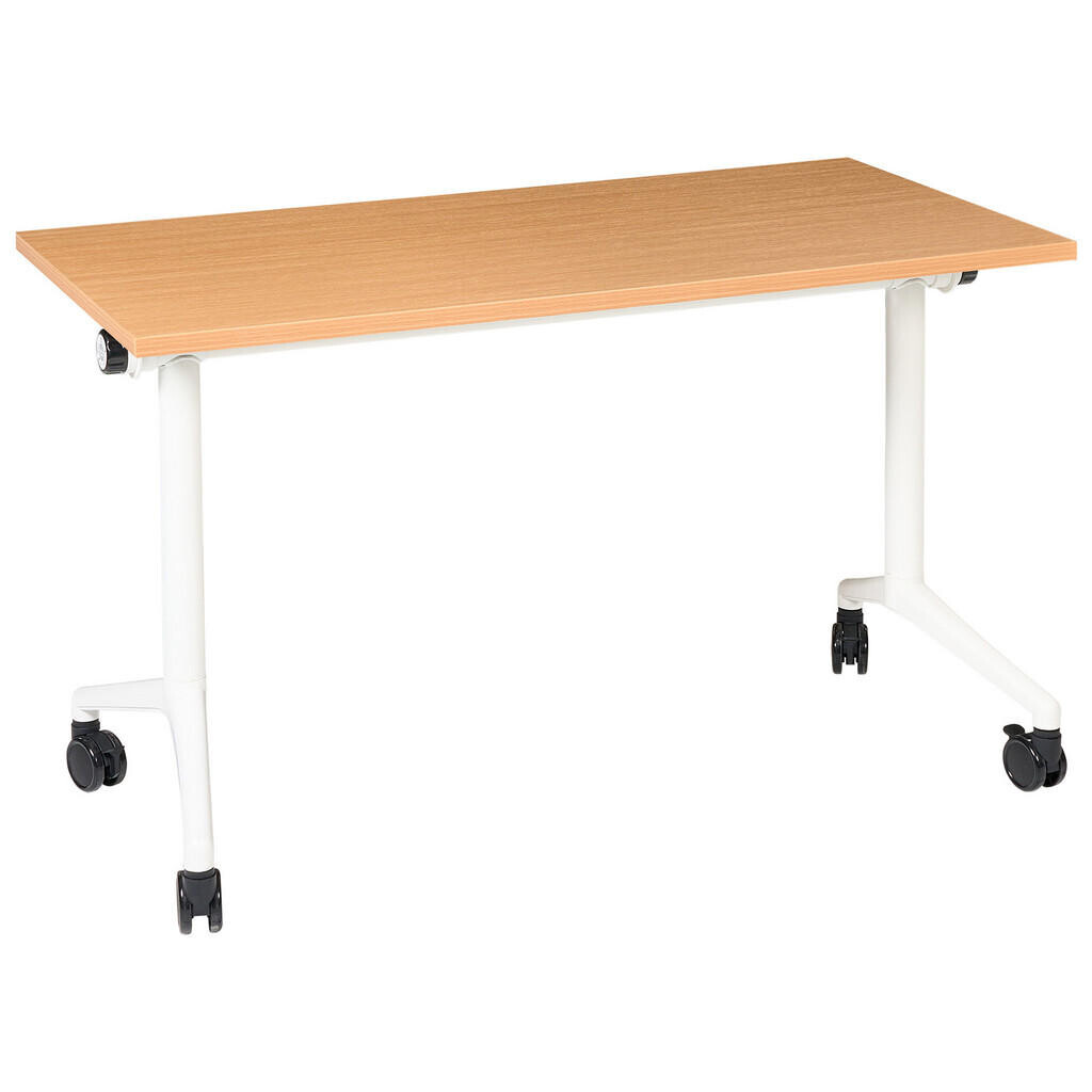 Beliani PSACÍ STŮL Skládací Hnědý 120/60 cm Cavi