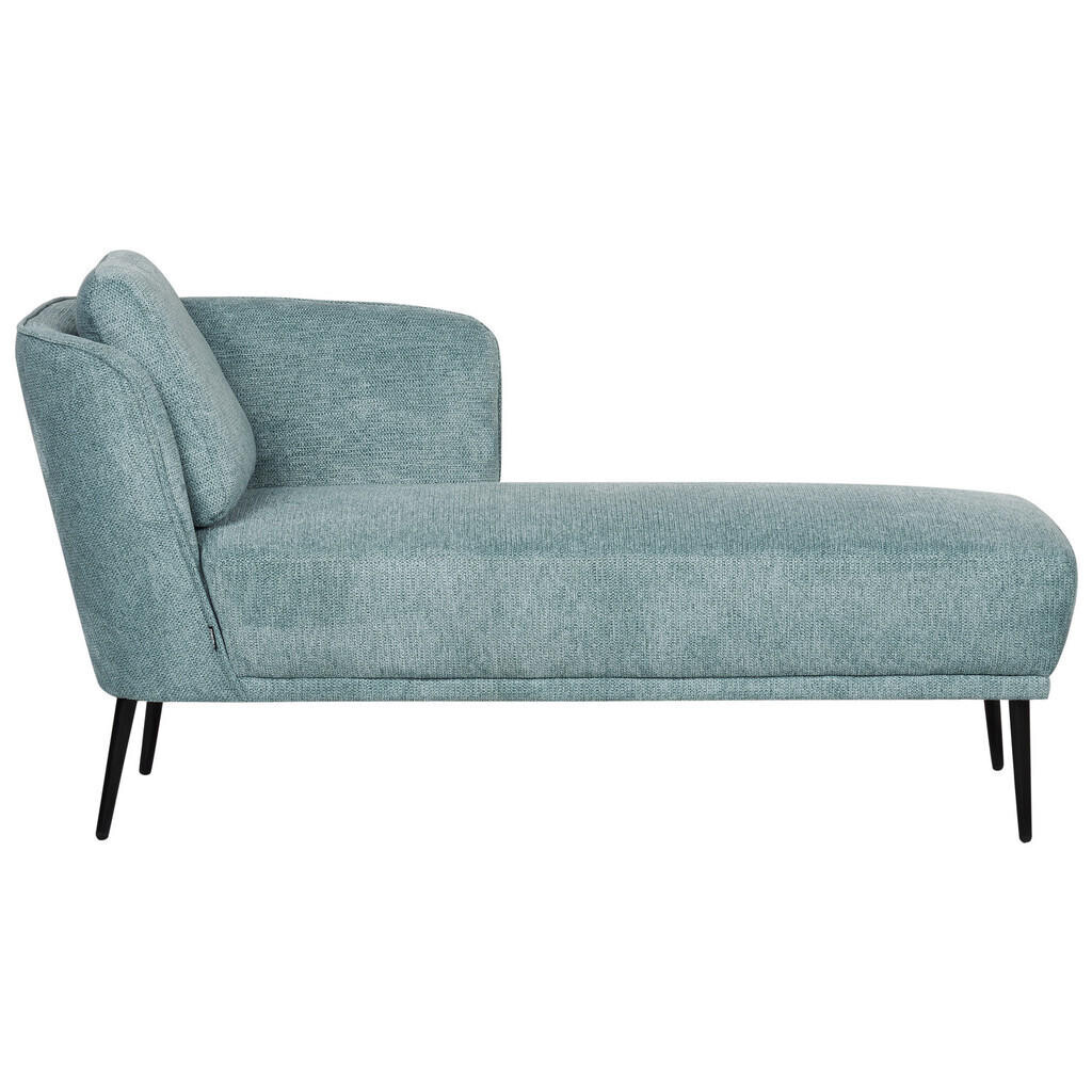 Beliani ČALOUNĚNÉ LEHÁTKO CHAISE LONGUE LEVOSTRANNÉ Látka Modré Artheze
