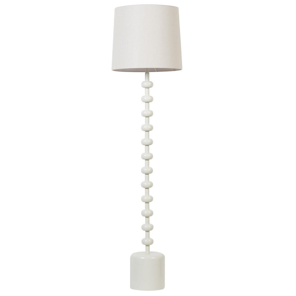 Beliani STOJACÍ LAMPA Bílá Krios