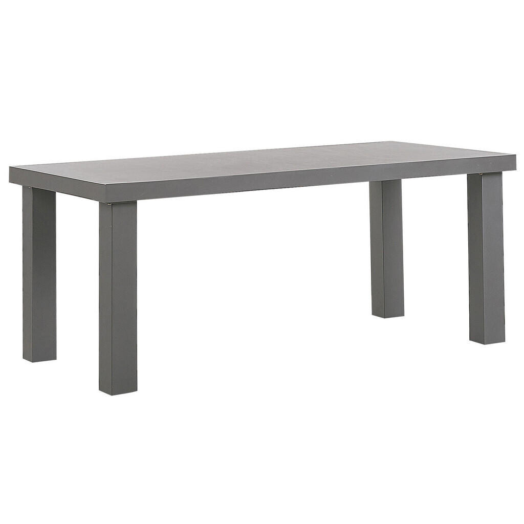 Beliani ZAHRADNÍ STŮL Beton šedý matný 180/90 cm Taranto