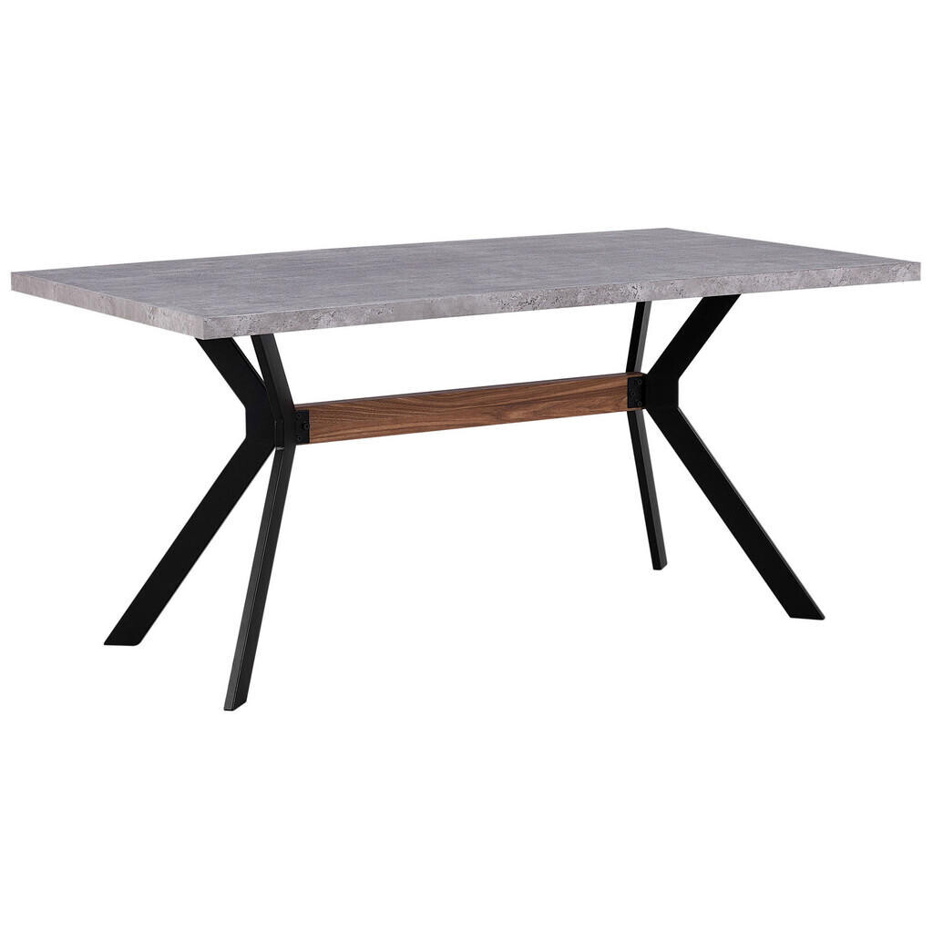 Beliani JÍDELNÍ STŮL 160/90/75 cm Světle šedý Obdélníkový Benson