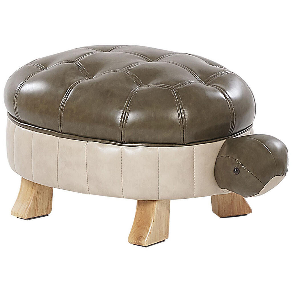 Beliani STOLIČKA VE TVARU ZVÍŘÁTKA Turtle 43/73/26 cm