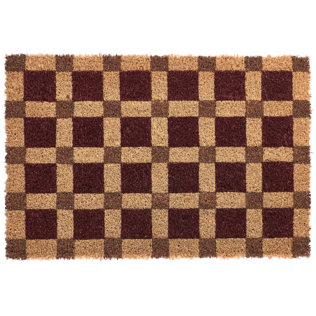 Beliani ROHOŽKA Béžová/Hnědá 60/90 cm Kokosová vlákna Villasis