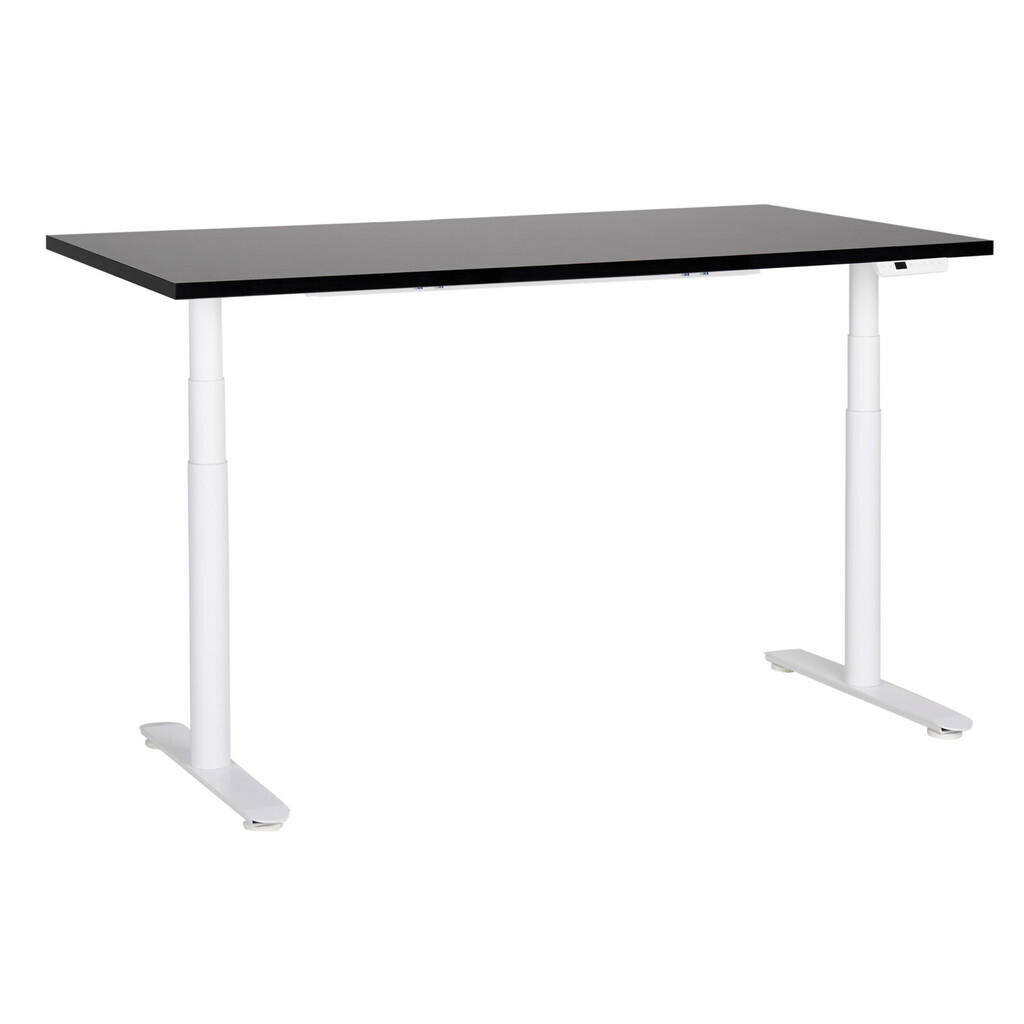 Beliani VÝŠKOVĚ NASTAVITELNÝ Psací stůl Elektrický 160/72 cm Černý Destin IV