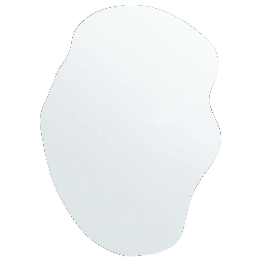 Beliani NÁSTĚNNÉ ZRCADLO stříbrné 50/70 cm Falaise