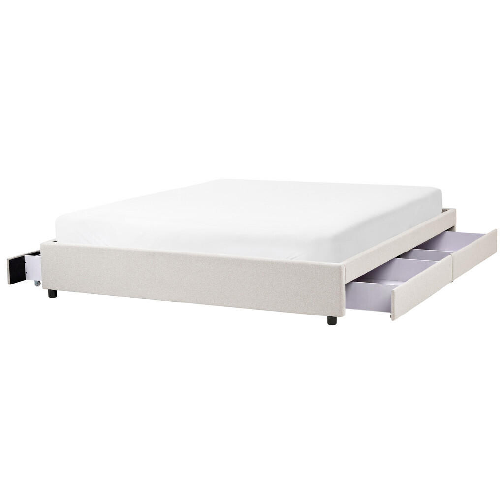 Beliani POSTEL 180/200 cm Světle béžová Prades