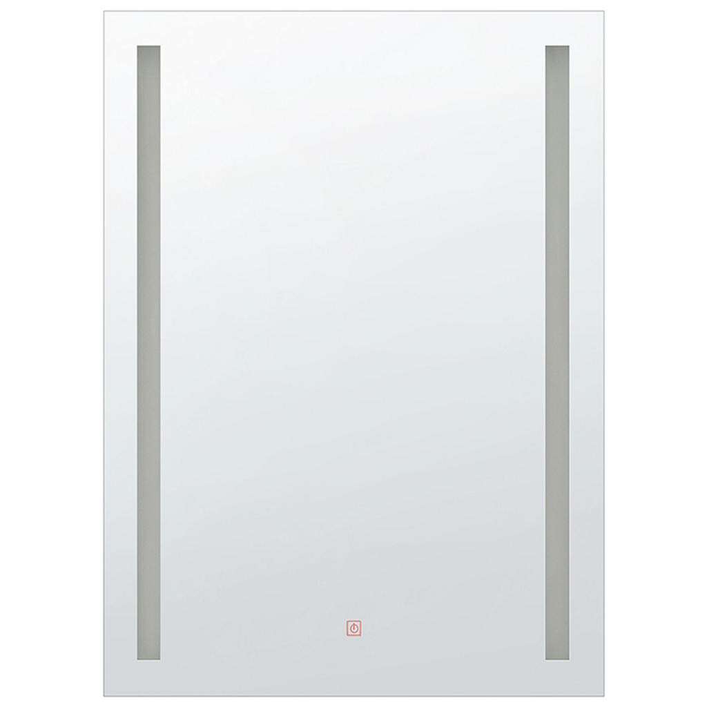 Beliani KOUPELNOVÉ ZRCADLO s LED osvětlením obdélníkové 60/80 cm Martinet