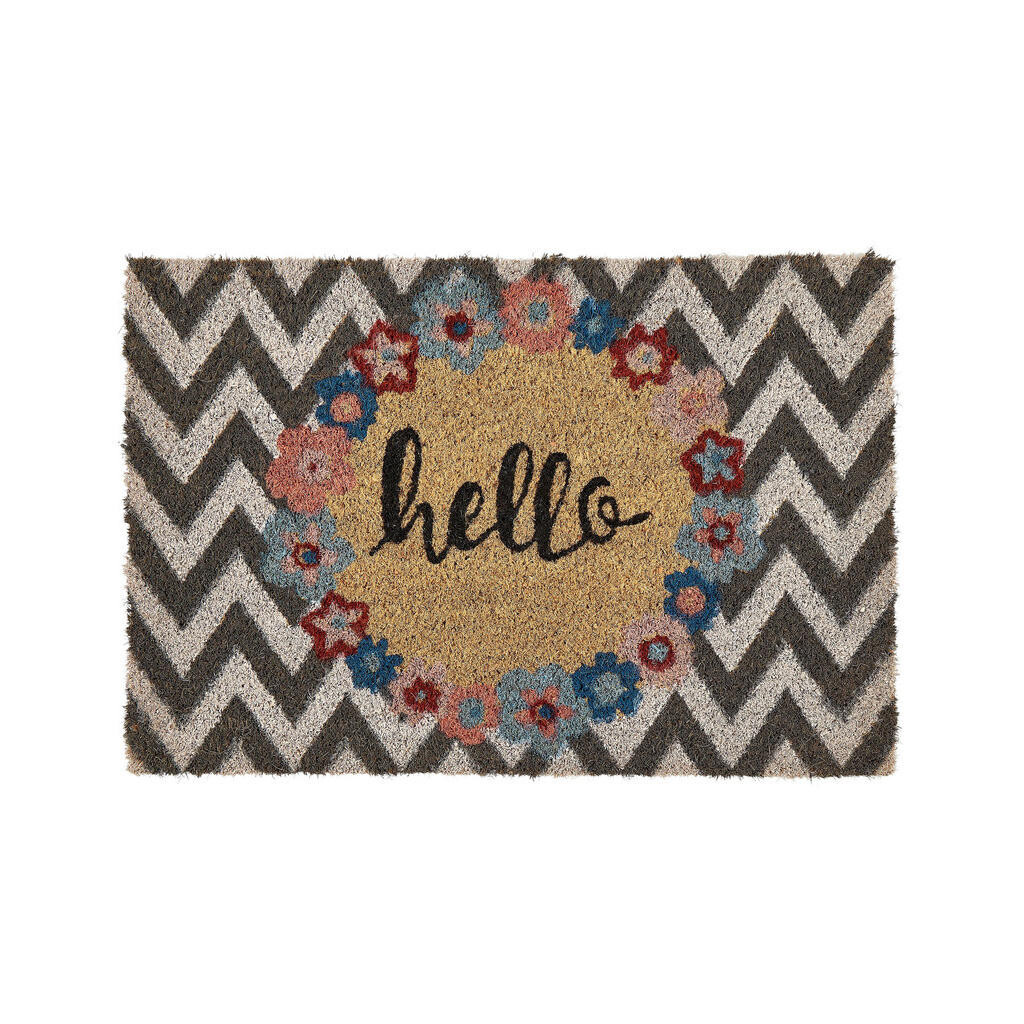 Beliani ROHOŽKA Barevná 40/60 cm Schriftzug Kokosová vlákna Tahan